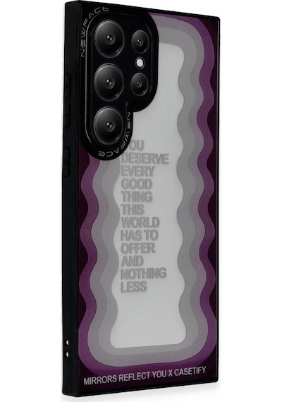 Newface Samsung Galaxy Uyumlu S24 Ultra Kılıf Mirror Desenli Kapak - Mirror Glblseme - 87 - 5