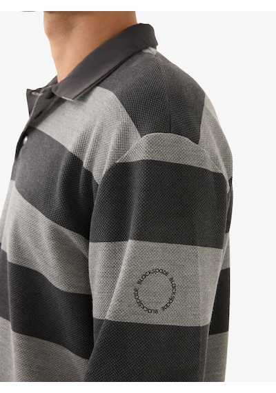 Erkek Polo Yaka Sweatshirt 40834 - Gri Gri