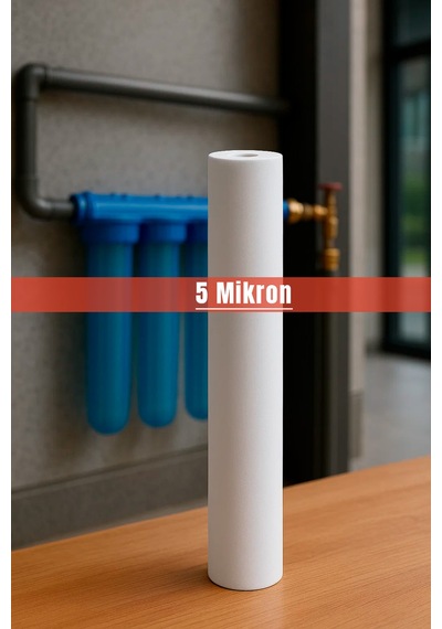 Su Arıtma Cihazı 5 Micron Sediment Tortu Filtre Kartuşu 20" (483564848)