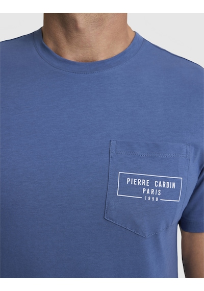 Pierre Cardin Erkek İndigo Tişört 50327866-vr028