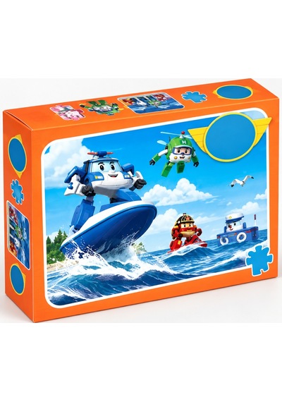 Robocar Poli 200 Parça Puzzle Yapboz Renkli Ve Eğlenceli Yüksek Baskı Kaliteli 33 X 48 Cm Puzzle