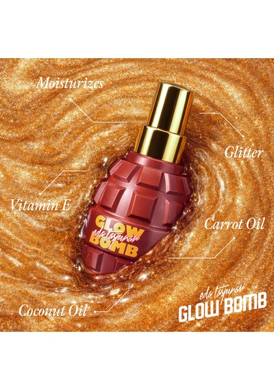 Glow Bomb Glitter Bronzing Bomb Işıltılı Bronzlaştırıcı Güneş Yağ Işıltılı 200 Ml