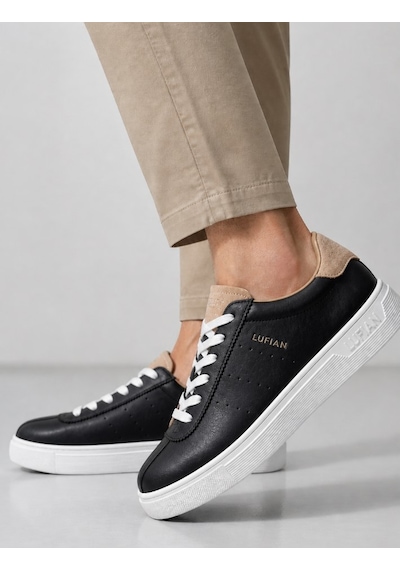 Lufian 111230293 Paul Sneaker Erkek Deri Ayakkabı Siyah