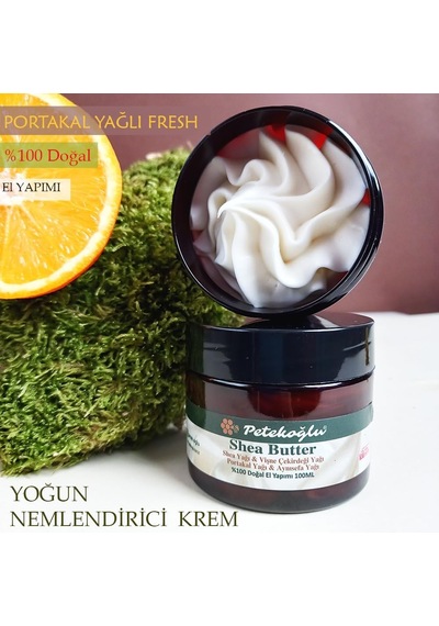Lexroo El Yapımı 100ml Shea Yağı Butter Vişne Çekirdeği Portakal Aynısefa Yağı