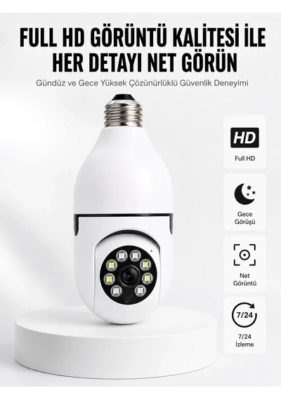 Ers İki Yönlü Ses Destekli Full Hd Akıllı Kamera Yeni Nesil Çok Renkli