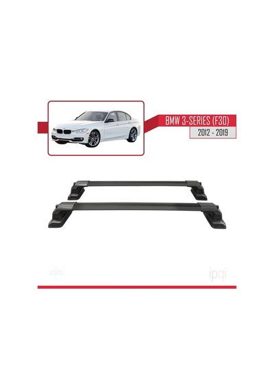 İpqi Bmw 3 Serisi F30 2012-2019 Arası İle Uyumlu Ace-3 Ara Atkı Tavan Barı Siyah 2 Adet Diğer
