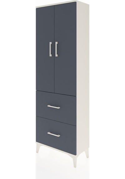 Arges Dolap 3 Raflı 2 Çekmeceli 2 Kapaklı 60x30x182 Aytaşı-an... Aytaşı