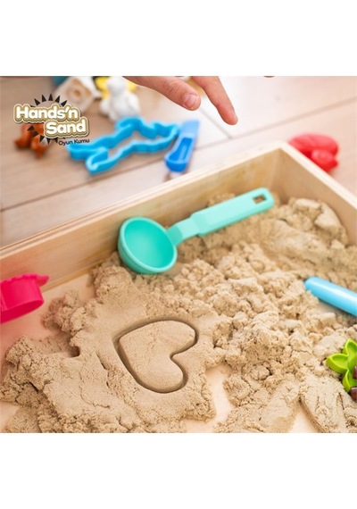 Playever Hands'n Sand Doğal Kinetik Kum 1kg - Naturel Krem