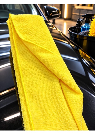 Profesyonel Mikrofiber Oto Temizlik Bezi- Sarı