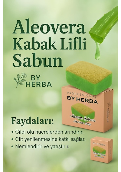 By Herba Kabak Lifli El Yapımı Aloevera Sabun