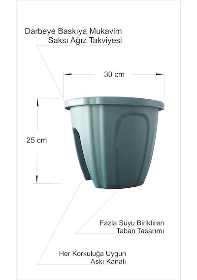 Balkon Pencere Korkuluk Küpeşte Parmaklık Çiçek Saksısı Kutusu