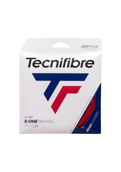 Tecnifibre X-one Biphase Pu 17/1.24 Kırmızı Tekli Kordaj