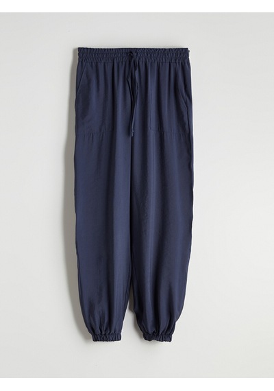 Lcw Vision Lacivert Beli Lastikli Kadın Jogger Pantolon