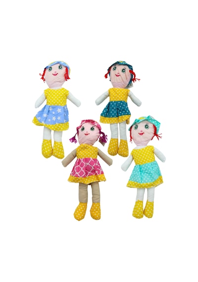 Oyuncak Bez Bebek Rengarenk Bez Bebek 50cm.