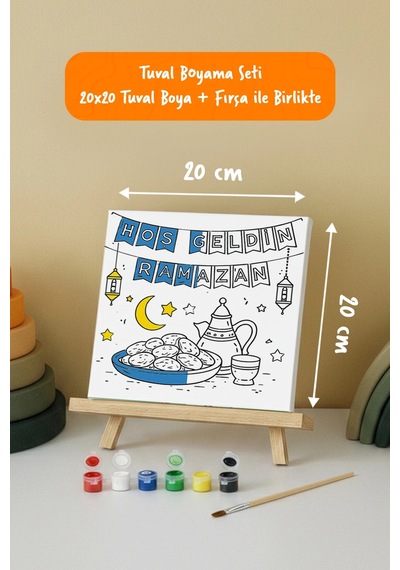 Ramazan Eğitici Boyama Seti Hoş Geldin Ramazan Sofrası Şövaleli