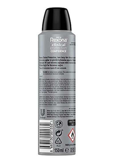 Men Clinical Protection Erkek Sprey Deodorant Confidence 150 Ml 2li Paket