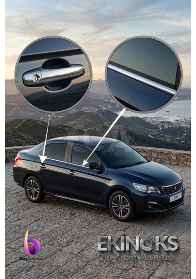 Peugeot 301 Avantaj 2 Li Krom Set 2012 Ve Sonrası -2 Ürün- Paslanmaz Çelik