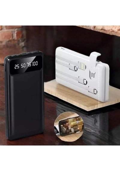20.000mah Pd Hızlı Şarj Destekli Lcd Ekranlı Powerbank Çift Usb Led Işıklı Renkli