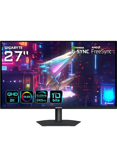 Gıgabyte Go27q24a 27" 240hz 0.03ms 2k G-sync Hdr10 Qhd Qd-oled Pivot Gaming Oyuncu Monitör