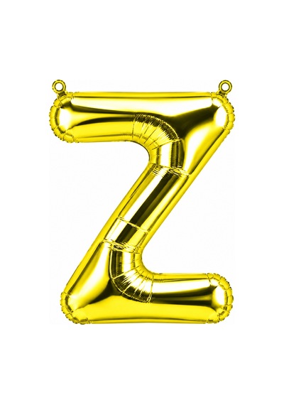 Z Harfi Folyo Balon Altın Rengi 36 Cm
