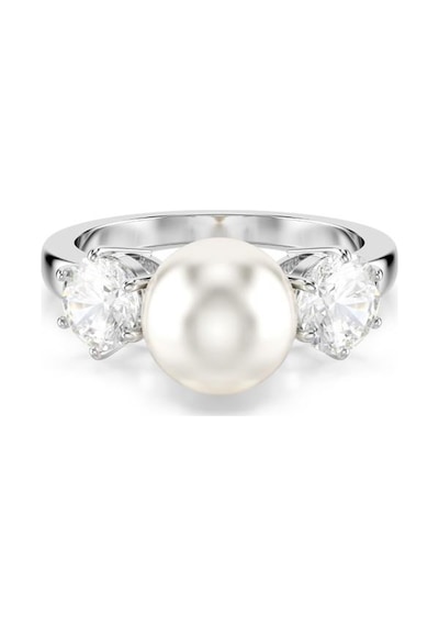 5689629 Swarovski Yüzük Matrıx:rıng 8mm Pearl Whıte/rhs 60 Çok Renkli