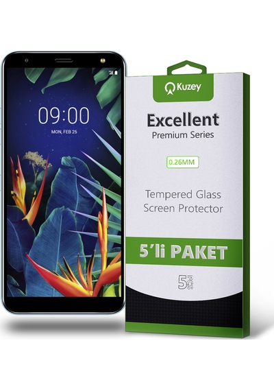 LG K40 ile Uyumlu Temperli Ekran Koruyucu Kırılmaz Cam Ekonomik 5'li Paket