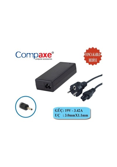 Compaxe Cla-448 19 Volt 3.42 Amper 3.0Mm X 1.1Mm Notebook Adaptör