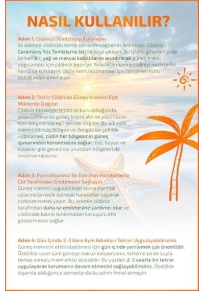 Ceremony Güneş Kremi 50+spf Yağlı Cilt.