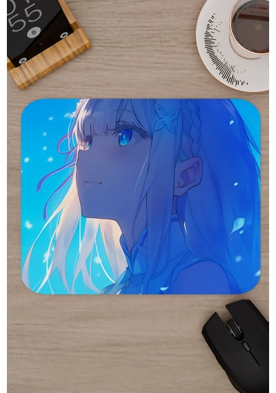 Re Zero Kaymaz Dikişli Kauçuk Oyuncu Mousepad V1 - 22x18 Gaming Mouse Pad Fare Altlığı