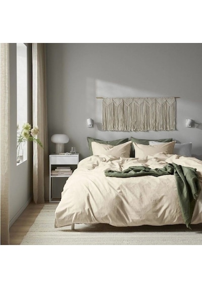 Ikea Angslılja Tek Kişilik Nevresim Takımı 150 X 200 Cm Açık Bej
