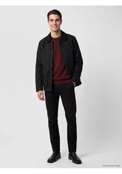 Lcwaıkıkı Classic Siyah Regular Fit Kontrast Yaka Erkek Mont Lcwaıkıkı Classic Siyah Regular Fit Kontrast Yaka Erkek Mont