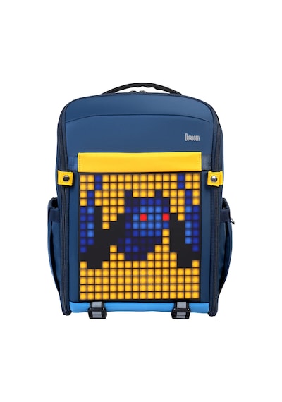 Divoom Pixoo S Mavi LED Ekranlı APP Kontrollü Akıllı Su Geçirmez Laptop Sırt Çantası-15-15.6" Mavi