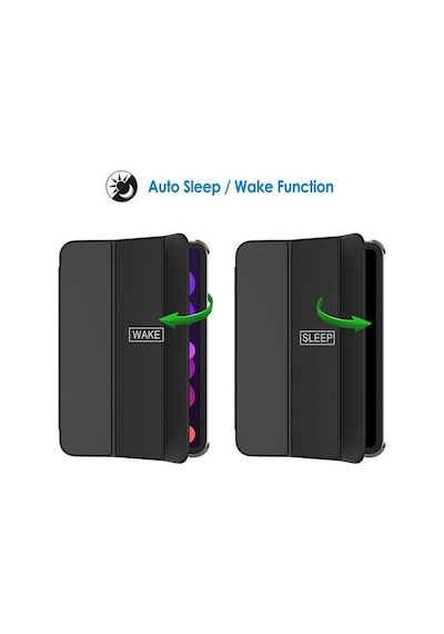 Apple Uyumlu iPad Air 4 ve Air 5 10.9 Kılıf Pu Deri Smart Standlı Case