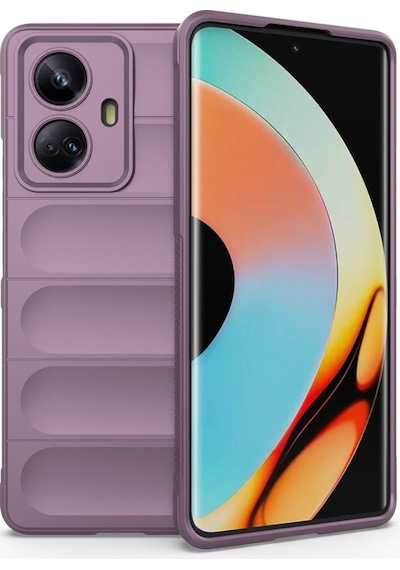 Realme 10 Pro 5g Uyumlu Kılıf Optimum Silikon - Mor