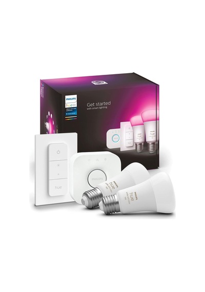 Akıllı Aydınlatma Led Ampul Başlangıç Kiti, 2'li E27 Ampul , Köprü Ve Dimmer Set, Beyaz Ve Renkli Diğer