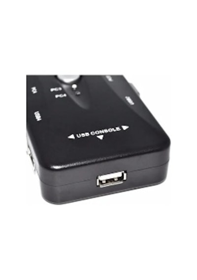 1 Monitör 4 Kasa Kvm Switch 4 Port Usb Kvm Switch