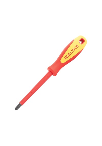 İzeltaş 1000V İzoleli 6*100 Elektrikçi Yıldız Uçlu Tornavida 4145186100