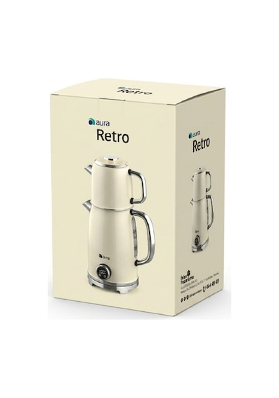Aura Retro Krem Çay Makinesi Au1001k