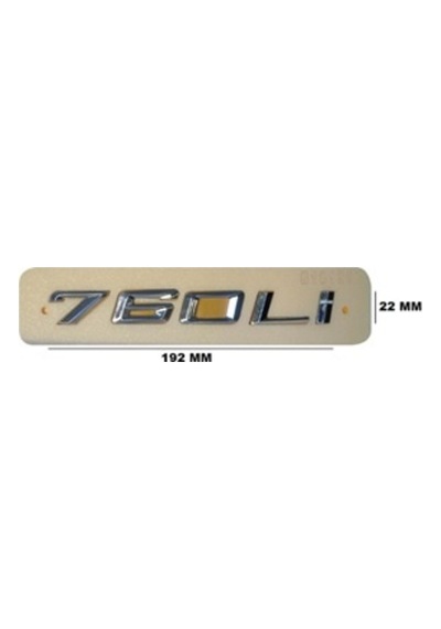 Bmw Uyumlu 760li Krom Yazı
