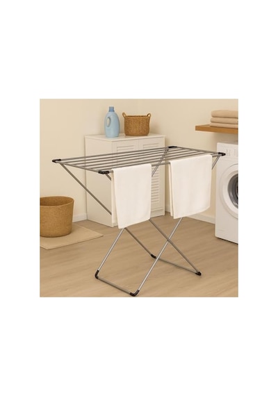 Katlanabilir Çamaşır Kurutmalığı, Dayanıklı Metal Gövde, Kompakt 40 x 19