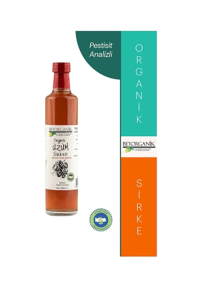 Beyorganik Organik Üzüm Sirkesi 500 ML