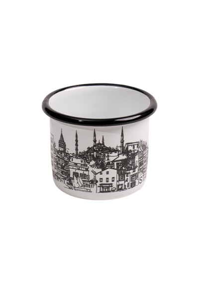 İstanbul Silüet Emaye Bardak 330 Ml No:89
