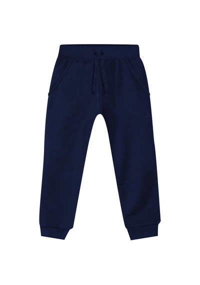 Denokids Unisex Kız Erkek Çocuk Lacivert Basic Eşofman Altı Renkli