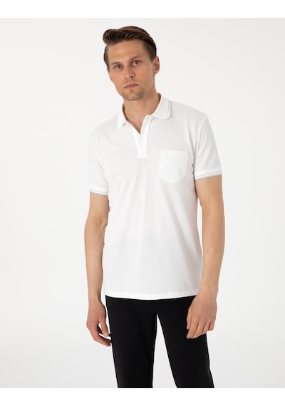 Pierre Cardin Erkek Ekru Tişört 50302631-vr019 Ekru