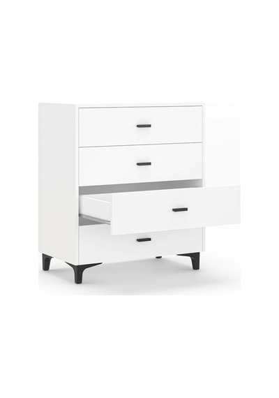 Riva 4 Çekmeceli Şifonyer Yatak Odası Bebek Odası Beyaz Modern Tasarım Fonksiyonel Kullanım Beyaz Beyaz Riva 4 Çekmeceli Şifonyer Yatak Odası Bebek Odası Beyaz Modern Tasarım Fonksiyonel Kullanım Beyaz Beyaz
