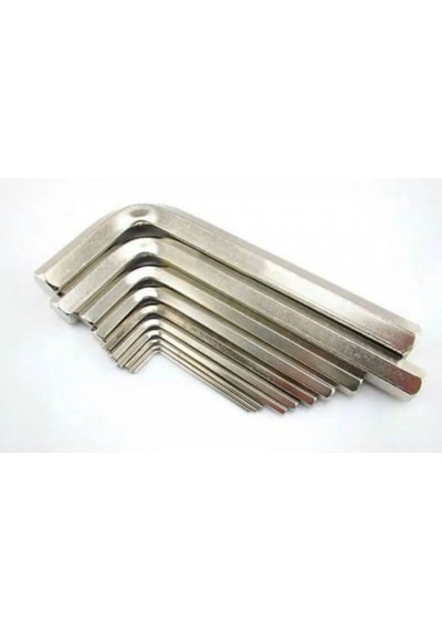 9'lu Düz Alyan Anahtar Seti 180mm