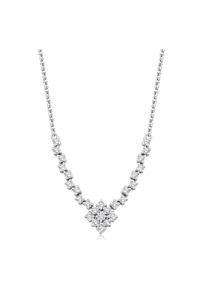 0.28 Karat Pırlanta Trend Kolye T13563 Beyaz