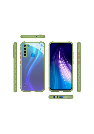 Xiaomi Redmi Note 8 Kılıf Zore Kaff Kapak - Kırmızı