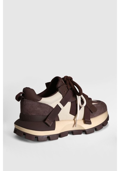 Lufian Yoko Kadın Sneaker Ayakkabı Kahverengi Kahverengi 121230088100400