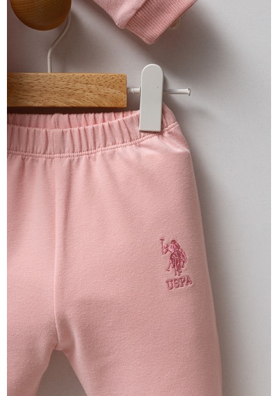 U.S. Polo Assn. Kız Bebek Pembe Takım Usb2755-c-v1 Pembe